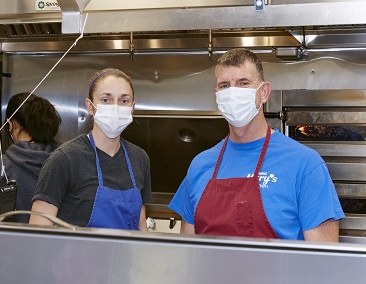 Chef Amy Cyr with Sean Hayes 