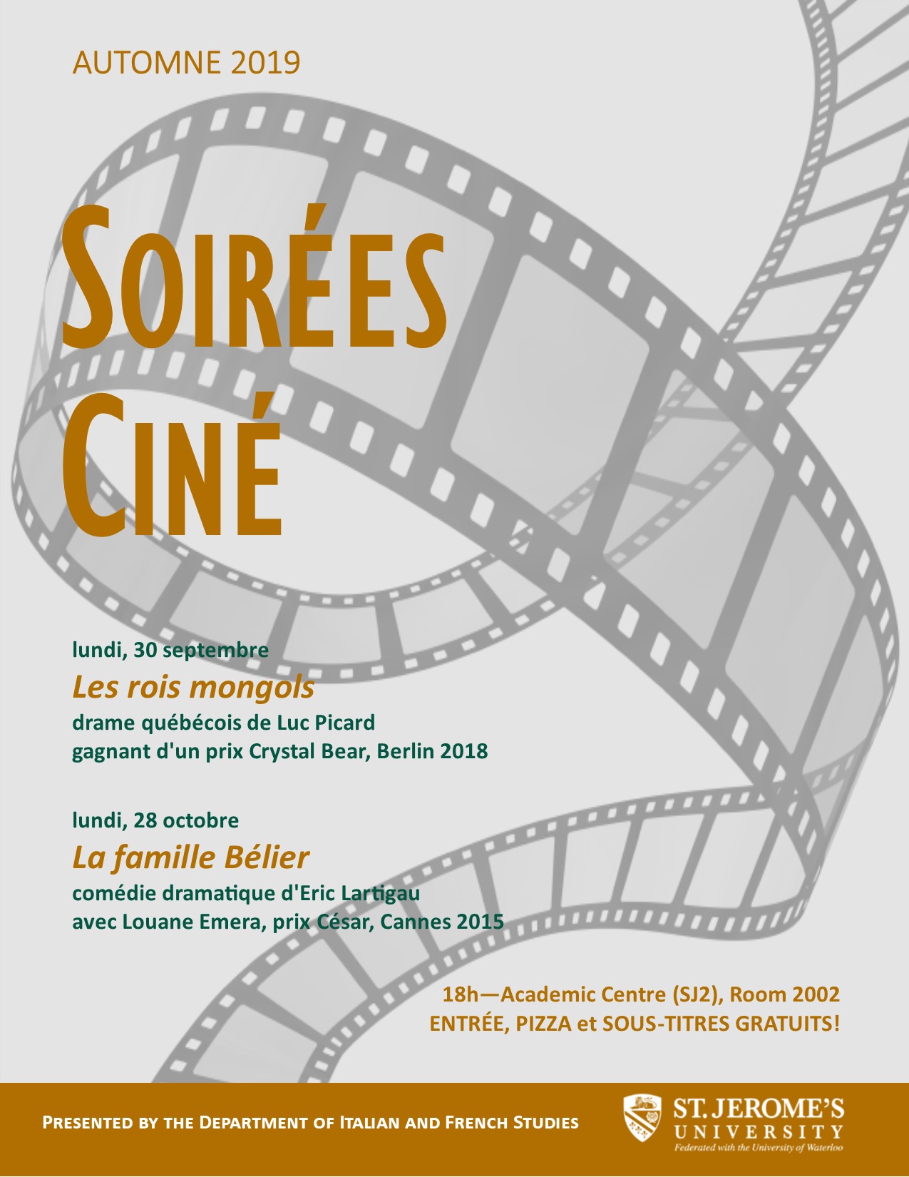 Soiree Cine Fall 2019